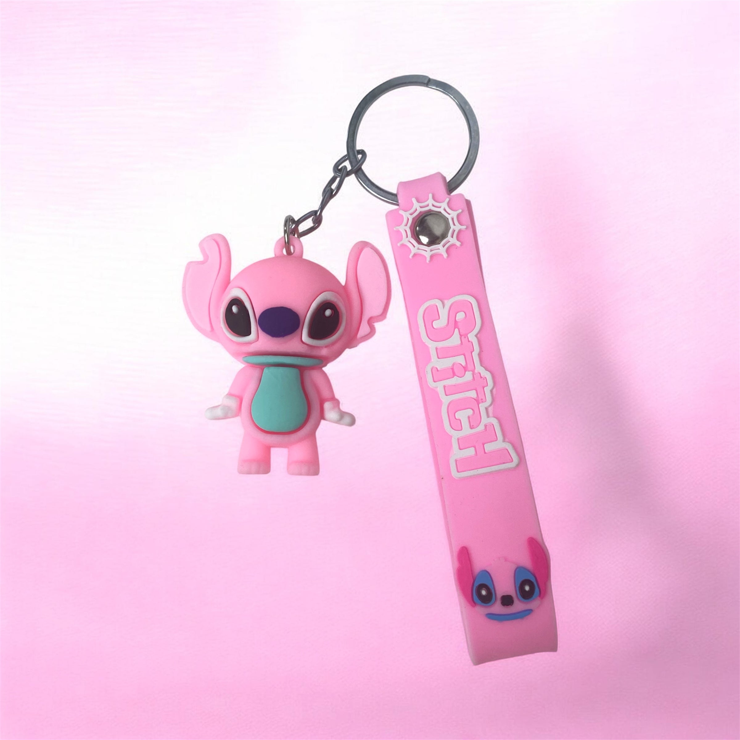 Stitch 3D Puppy Alien Keychain & Backpack Wrist Strap Charm