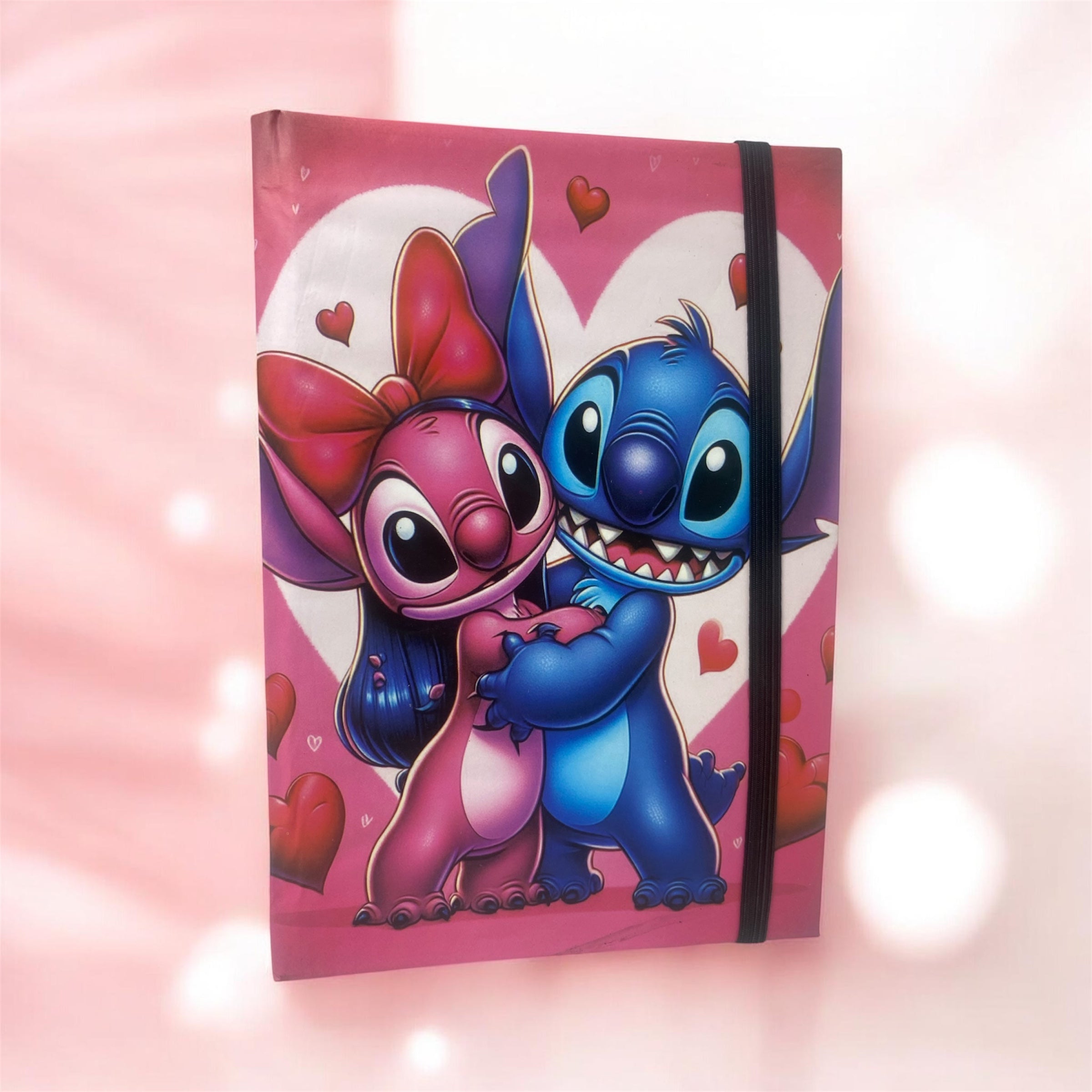 Stitch & Angel "Sweethearts" Pink Hardcover Notebook