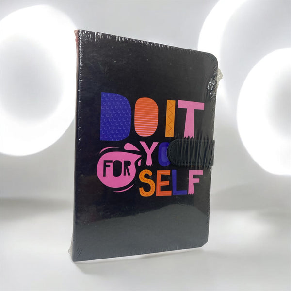 "Do It For Yourself" Hardcover Notebook – Black