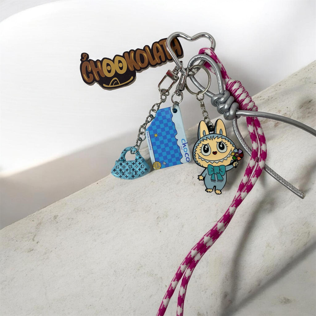 Kawaii Bunny & Mini Handbag Keychain