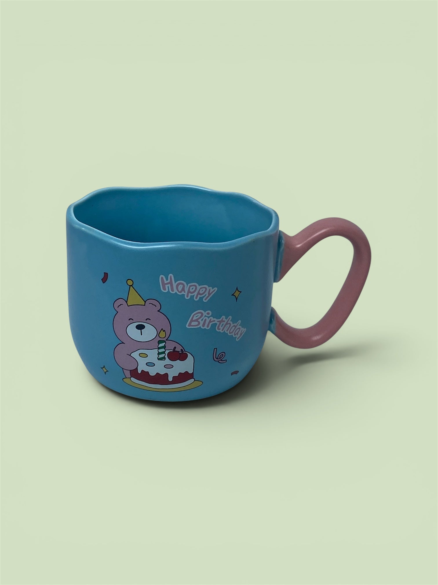Happy Birthday Bear Ceramic Mug