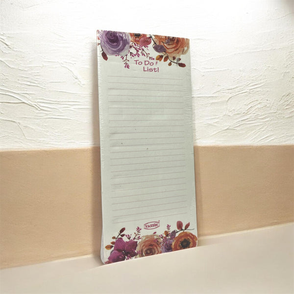 Floral To-Do List Pad