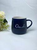 Navy Blue "Dad" Ceramic Mug