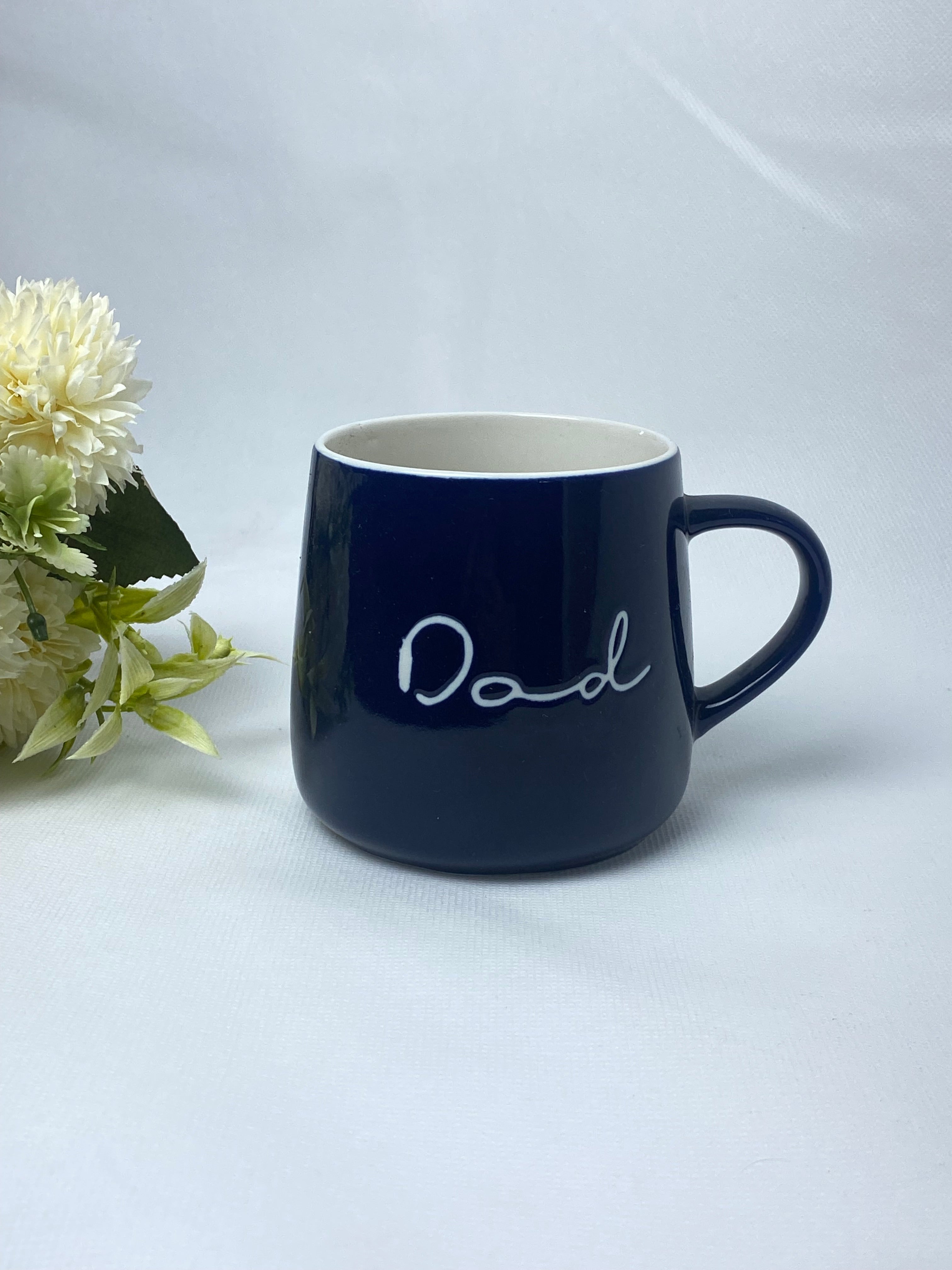 Navy Blue "Dad" Ceramic Mug