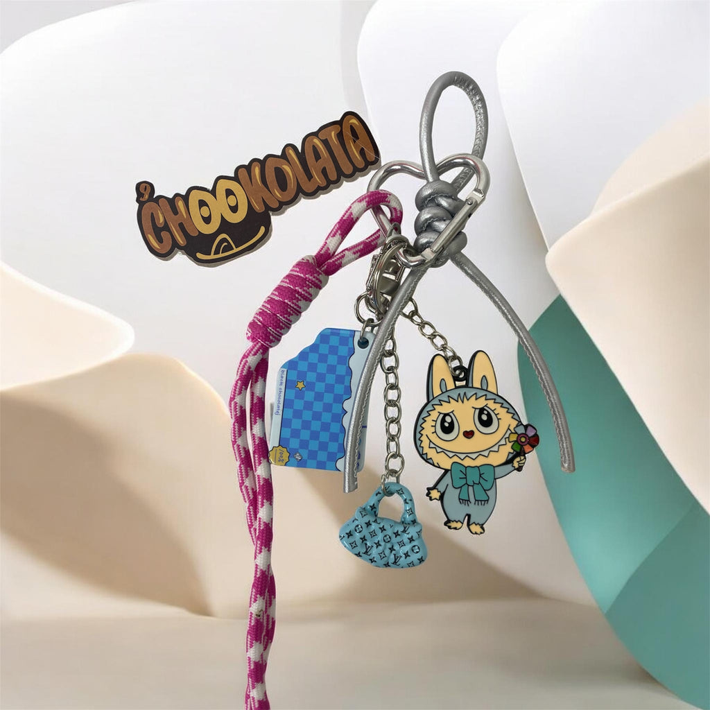 Kawaii Bunny & Mini Handbag Keychain