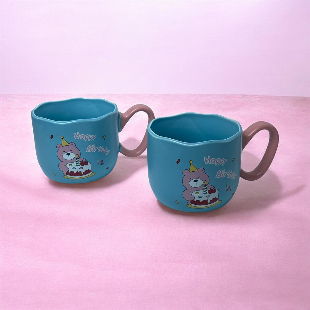 Happy Birthday Bear Ceramic Mug