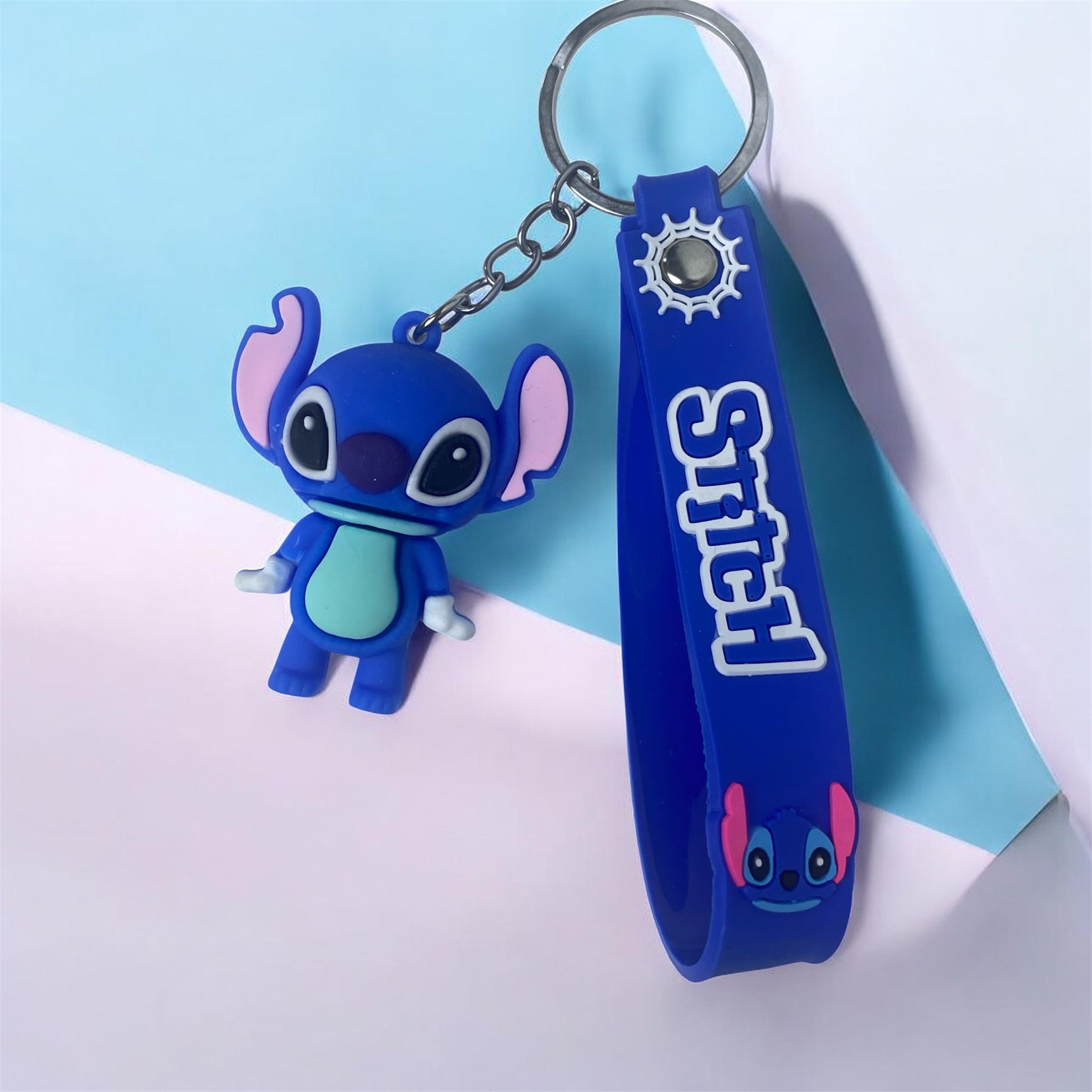 Stitch 3D Puppy Alien Keychain & Backpack Wrist Strap Charm