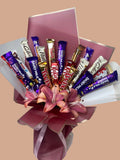 Luxury Chocolate Bouquet with Pink Lily Flowers