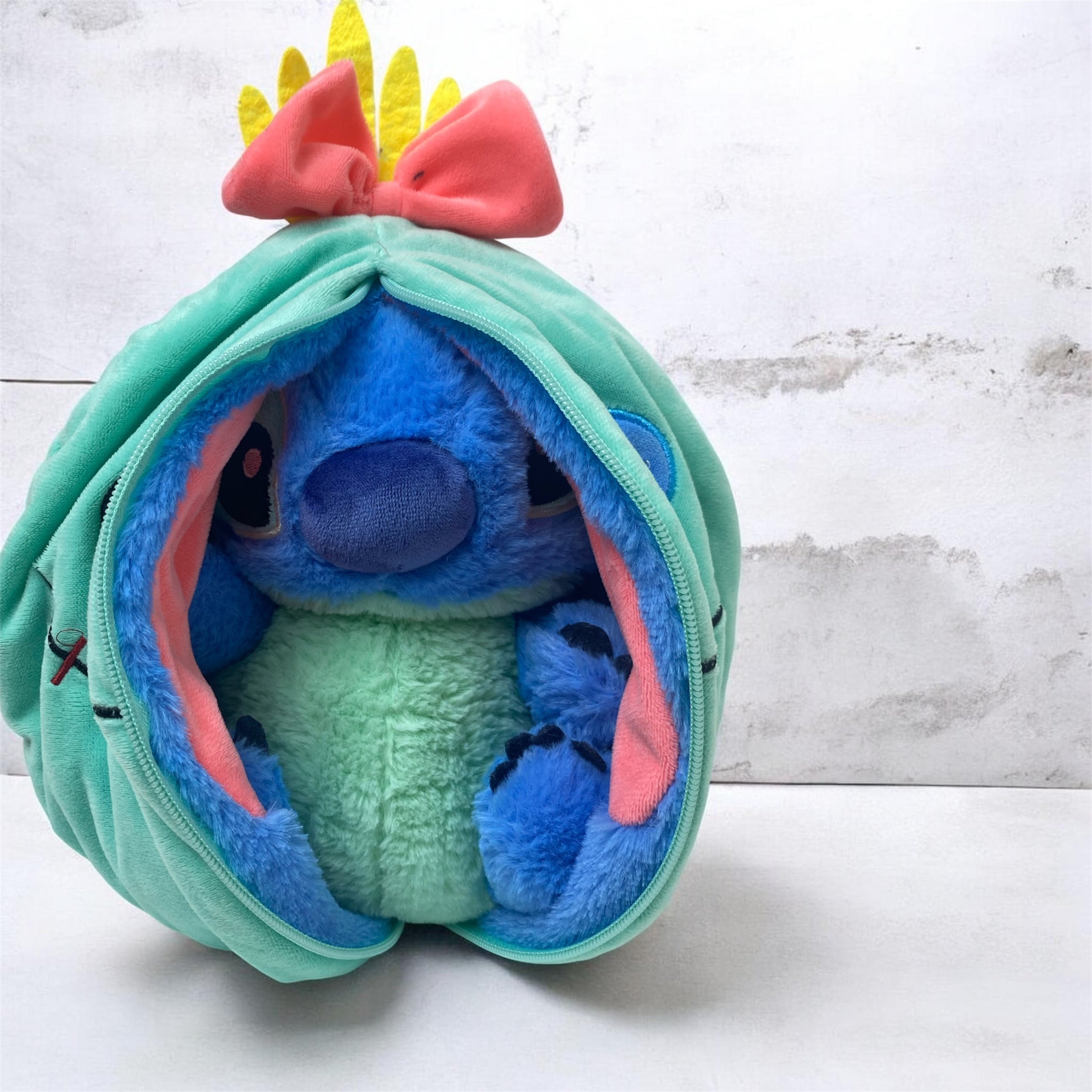 Stitch Plush Toy in Floral Hooded Costume