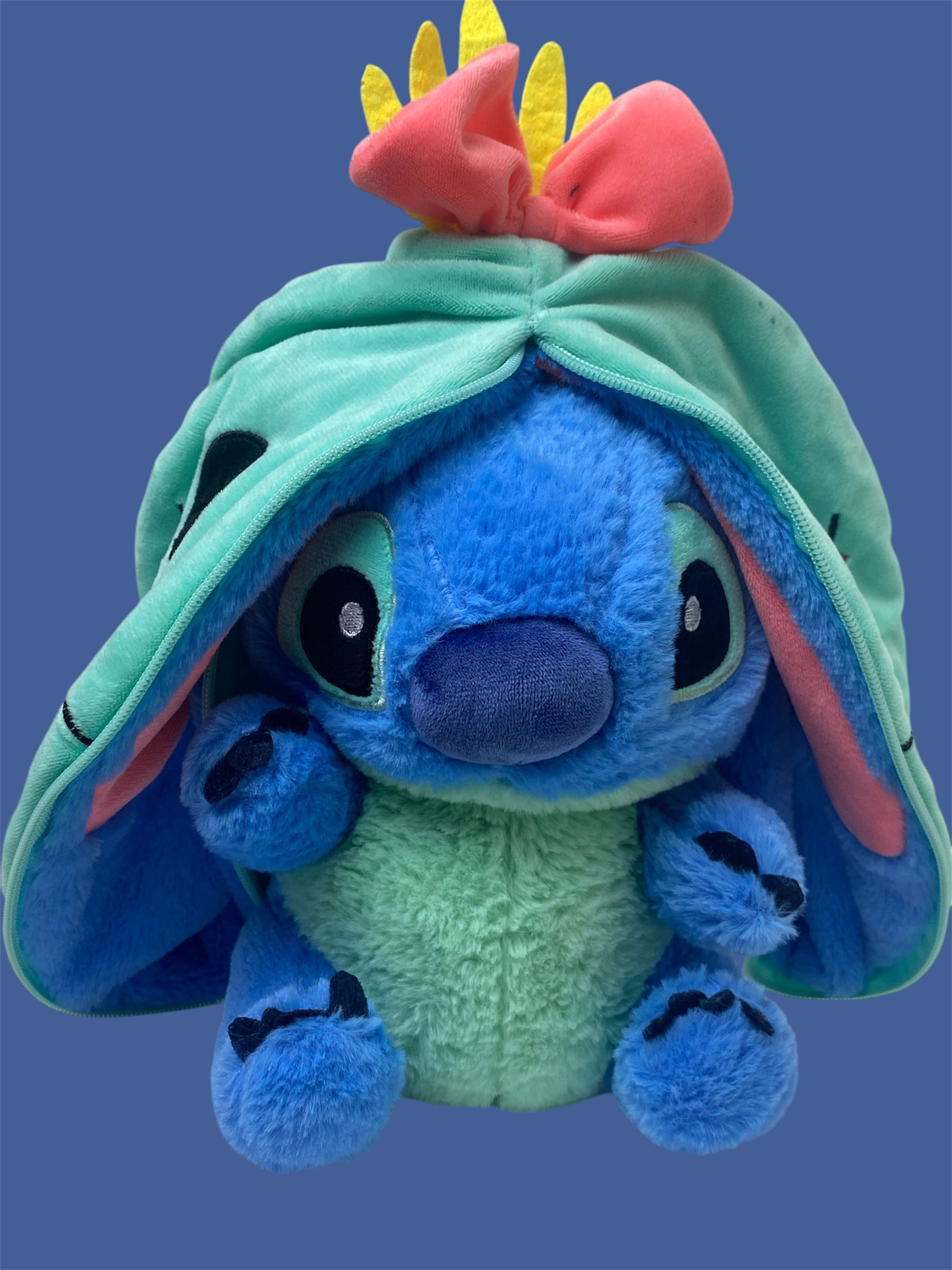 Stitch Plush Toy in Floral Hooded Costume