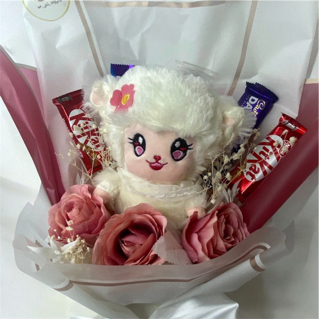 Princess Plush Chocolate Rose Bouquet