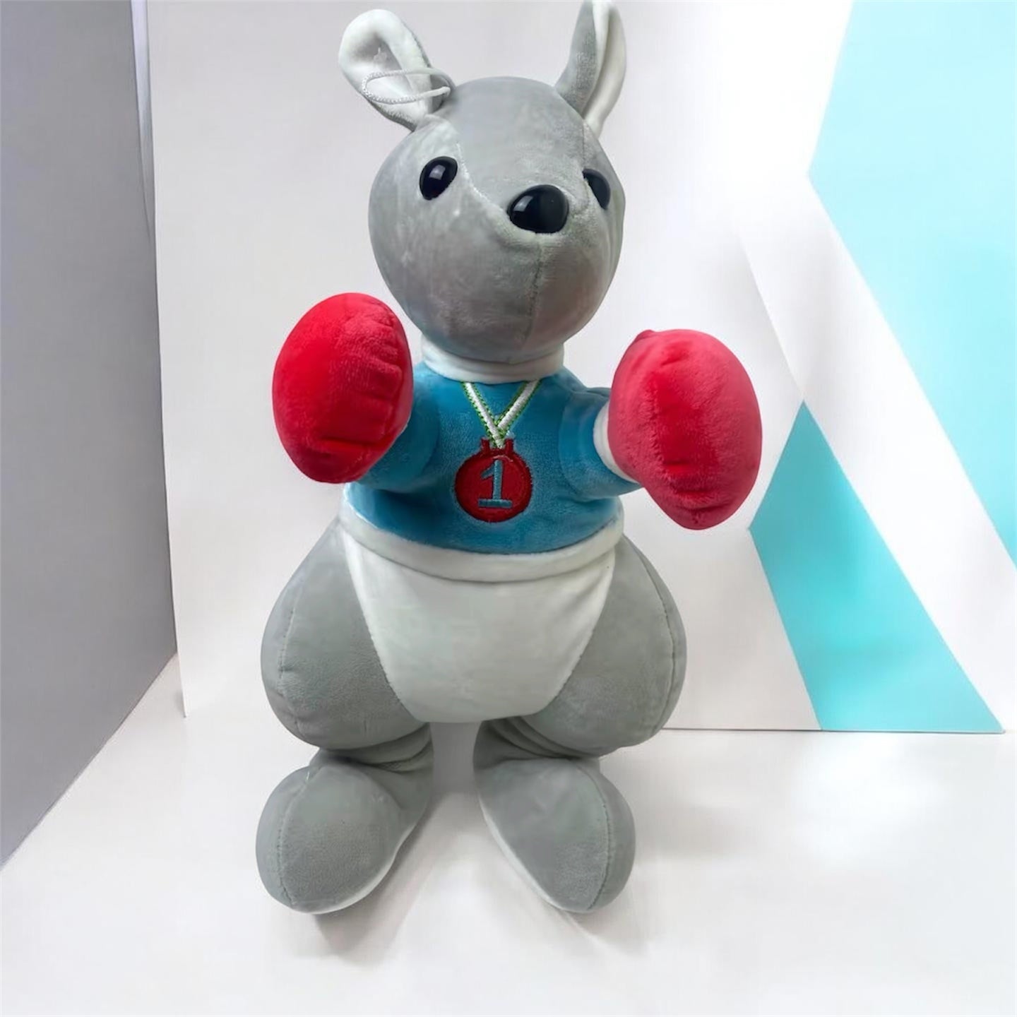 Boxing Kangaroo Plush Toy – Soft Stuffed Animal with Gloves