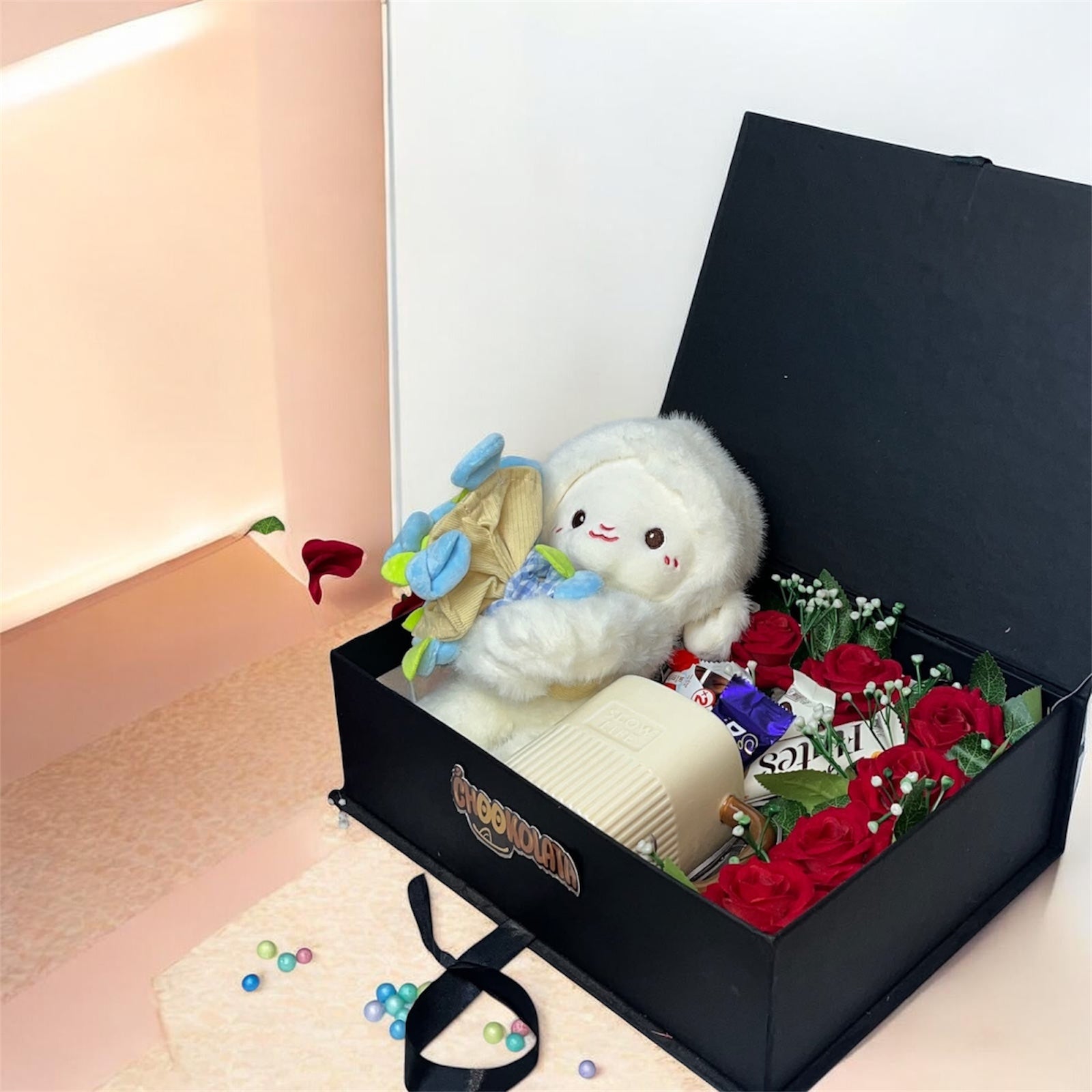 The "Cozy Blessings" Lamb & Mug Gift Chest