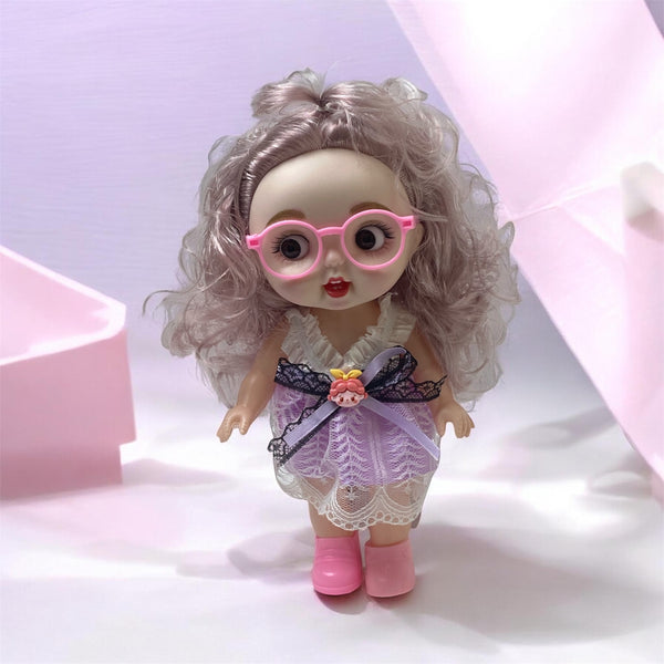 Cute Princess Doll with Glasses