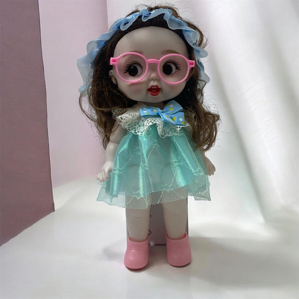 Cute Princess Doll with Glasses