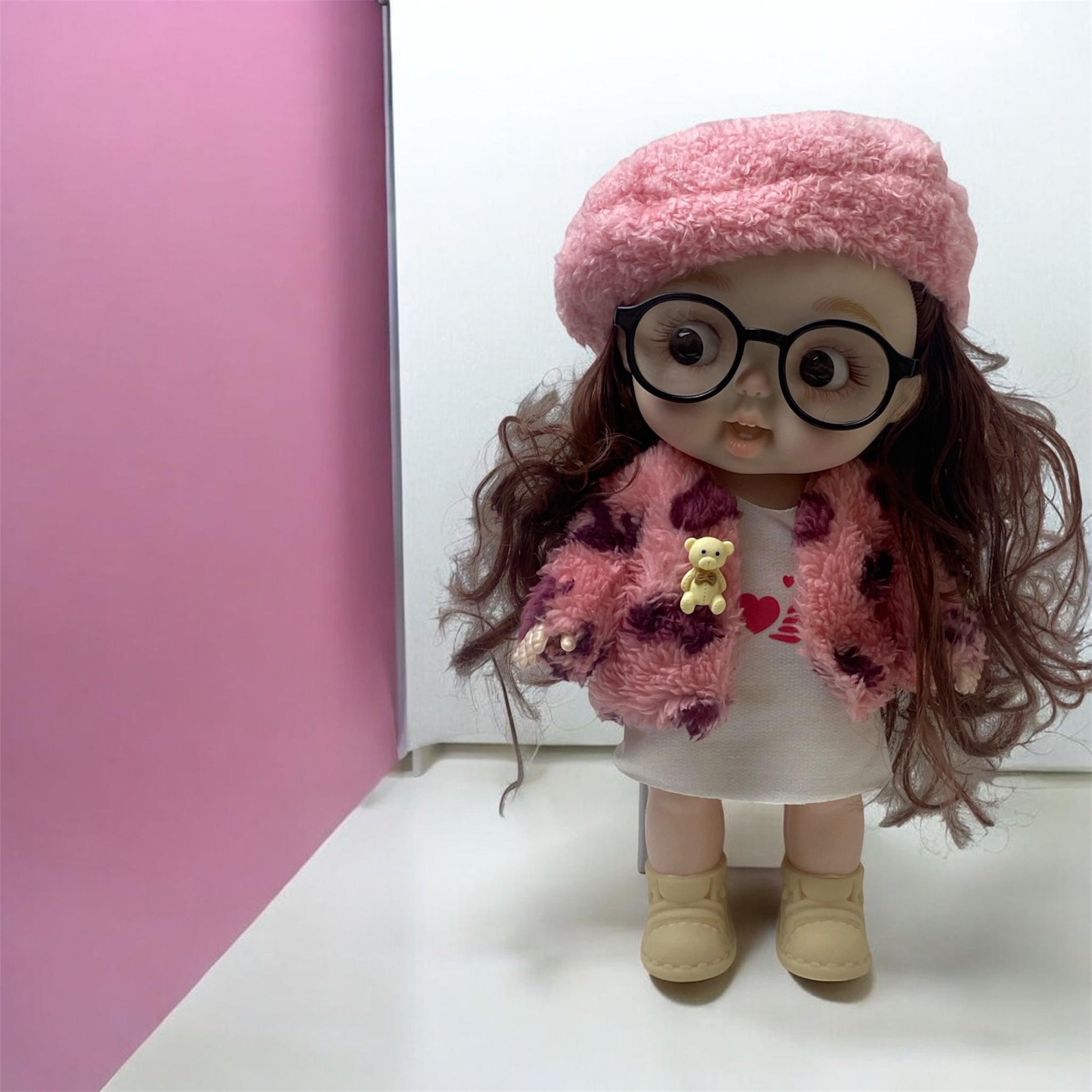 Cute Princess Doll with Glasses