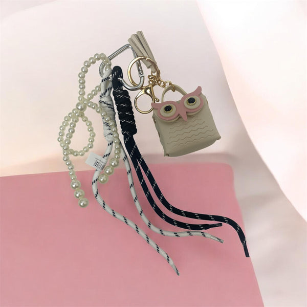 Cute Owl Charm Keychain