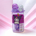 Kawaii Kuromi Dual-Spout Square Water Bottle