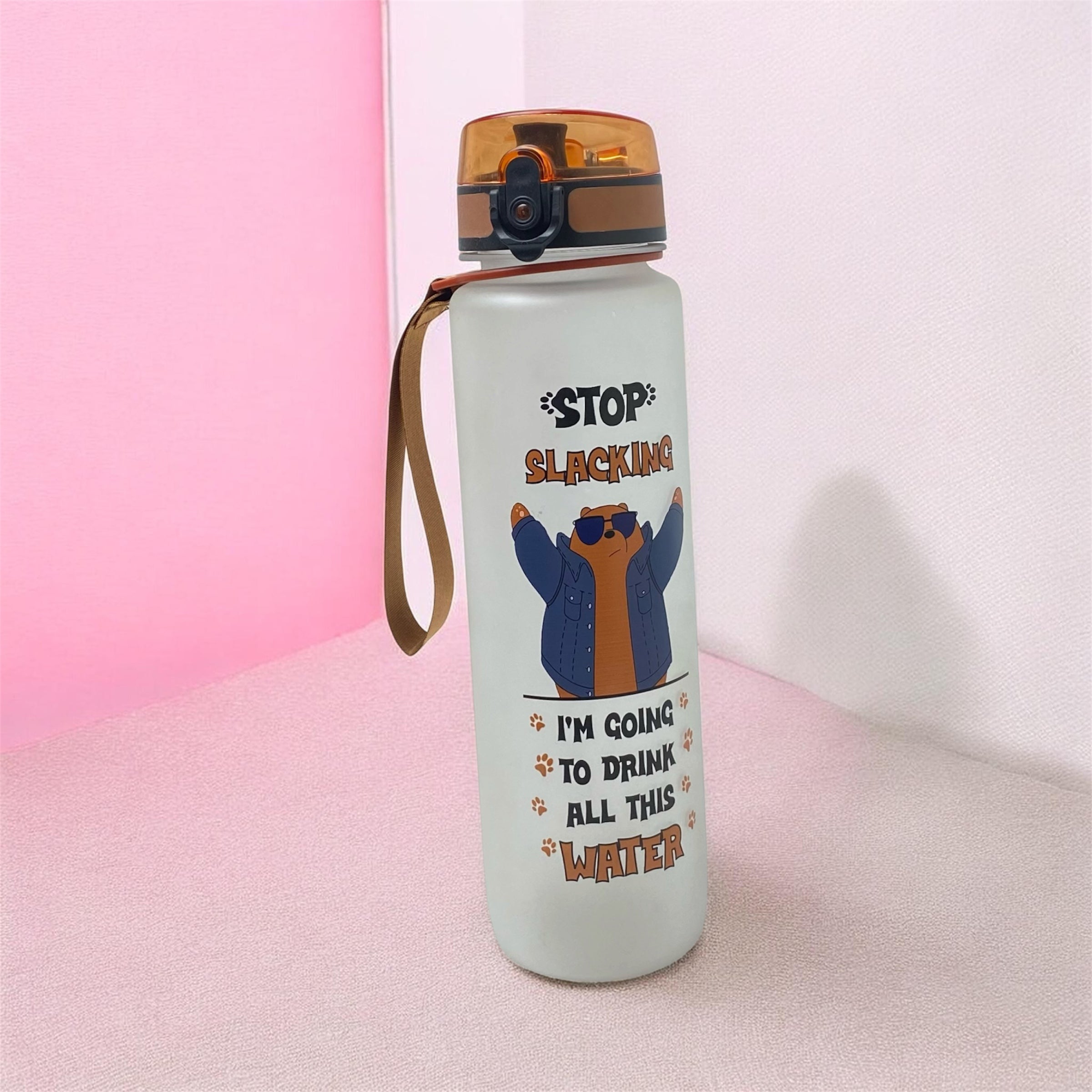 Grizzly Hydration Frosted Tracker Bottle