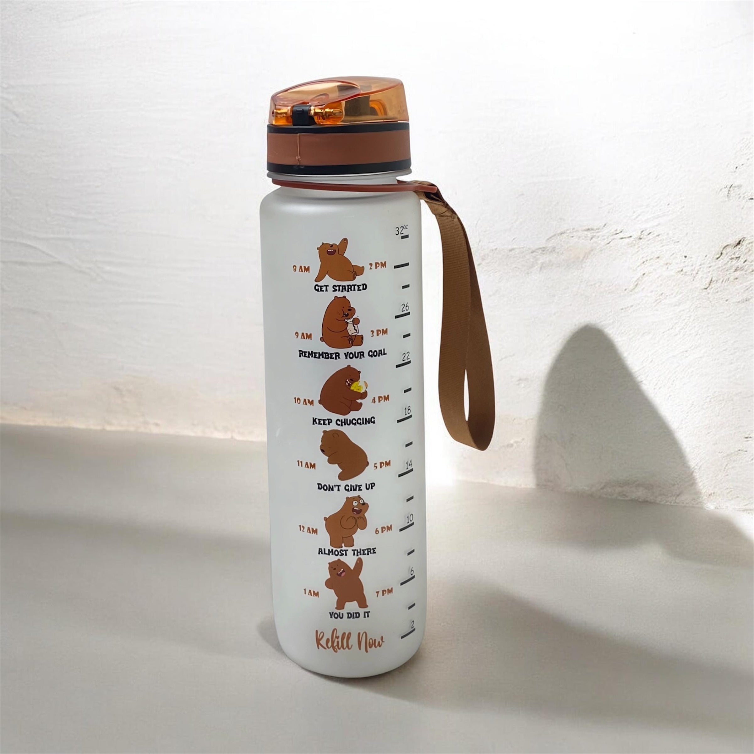 Grizzly Hydration Frosted Tracker Bottle